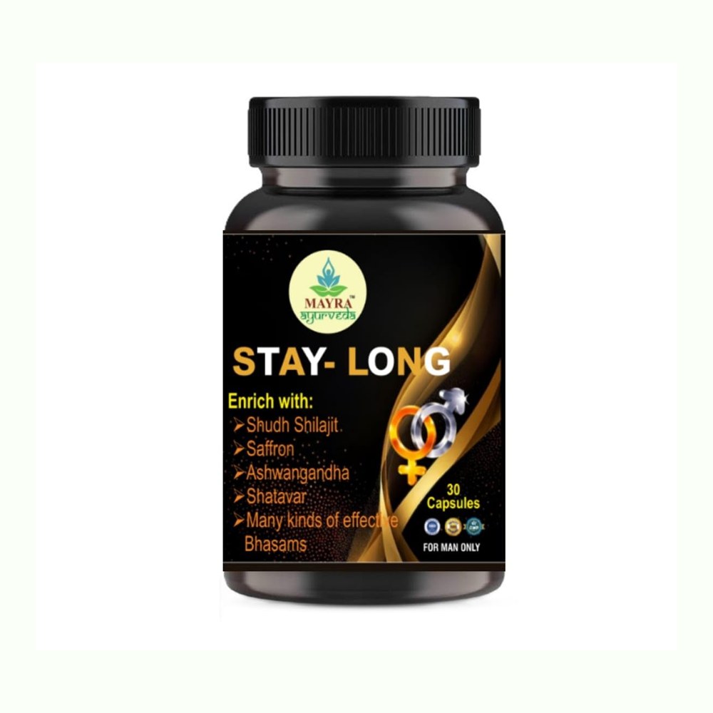 Stay Long Herbal Man Power Tablets for Men Long Time Ayurvedic Medicine Natural Stamina Booster Muscle Growth Capsules