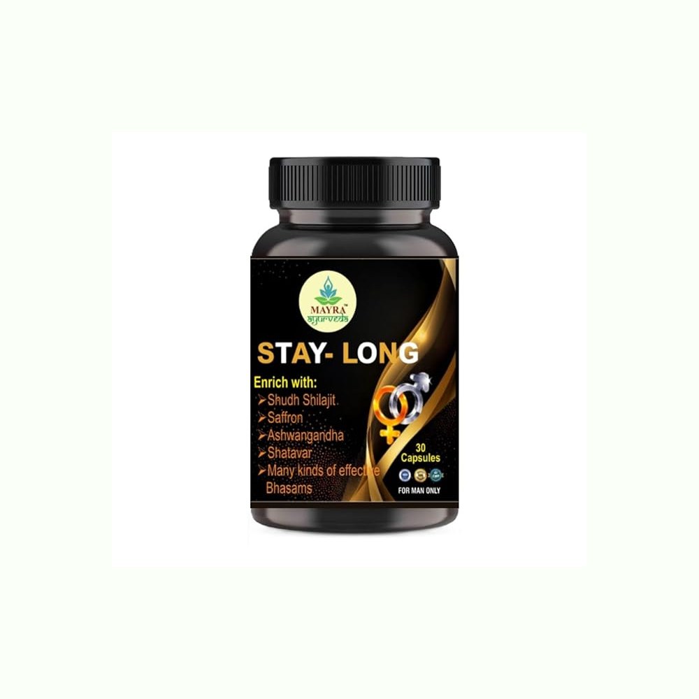 Stay Long Herbal Man Power Tablets for Men Long Time Ayurvedic Medicine Natural Stamina Booster Muscle Growth Capsules