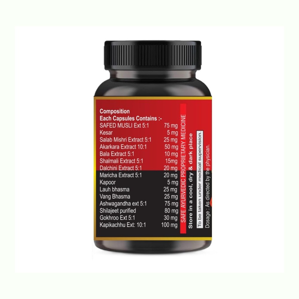 Long Night Herbal Man Power Tablets for Men Long Time Ayurvedic Medicine Natural Stamina Booster Muscle Growth Capsules