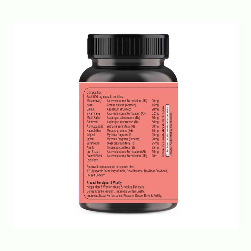 KING Herbal Man Power Tablets for Men Long Time Ayurvedic Medicine Natural Stamina Booster Muscle Growth Capsules